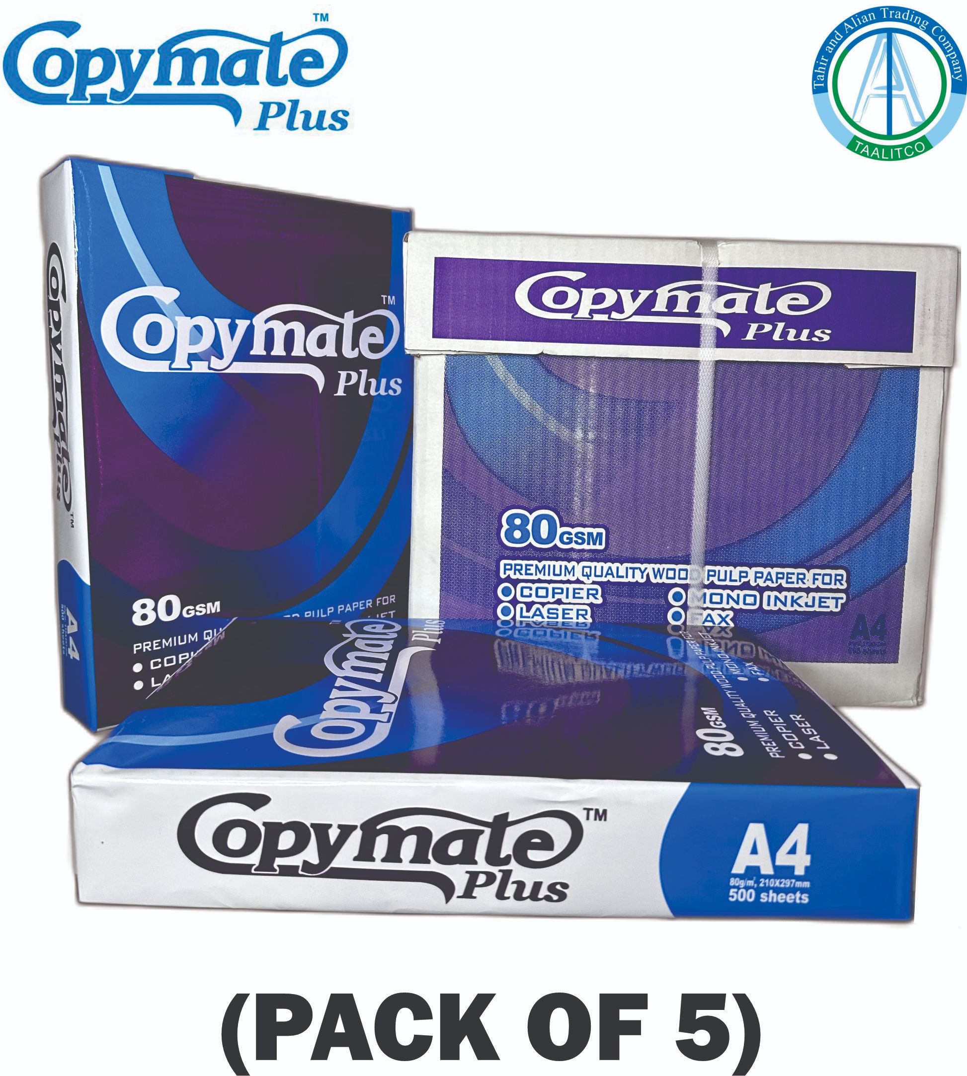 COPYMATE A4 80 GSM Premium Paper – 500 Sheets (By TAALITCO) - Image 2
